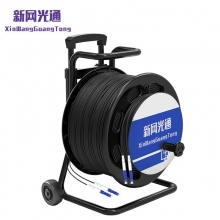 新网光通（XWGT）XW-2S-LC1000 野战光缆铠装单模2芯应急拉练光纤 防水基站通信野外抢修光缆 1000米