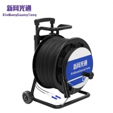 新网光通（XWGT）XW-2S-HL500 野战光缆 铠装单模2芯应急拉练光纤 防水基站通信野外抢修光缆 500米